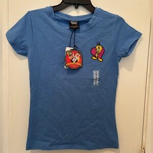 Looney Tunes: Brand New w/Tags Tweety T-Shirt, Color: Sky Blue, Size: Small